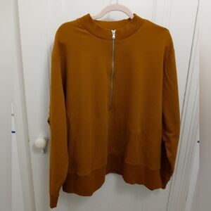 Universal Standard women's plus size XL 1/2 zip pullover sweatshirt.